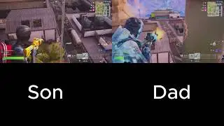 Me and my dad got a Victory Royale in fortnite!!