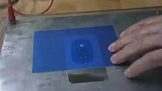Electrochemical Etching demo with printed paper
