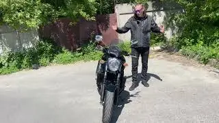 Осмотр мотоцикла Suzuki Bandit 1250 с пробегом 7000 км