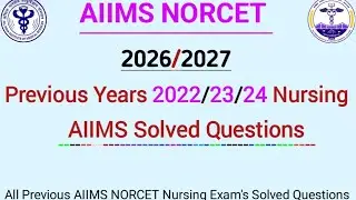 Most Repeated AIIMS NORCET Previous Years Solved Questions | High-Scoring NORCET MCQs | Trending Mcq