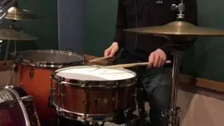 Noble&cooley solid maple Snare drum with ASPR(Japanese drum head)