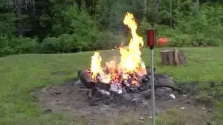 Beer can explosion