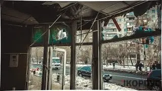 ВСУ наносят мощные арт удары по жилому сектору г.Донецк 19.01.2015