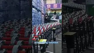 Water in Cartons Unloading Solution with Gravity Skate Wheel Conveyor - Naili Conveyor