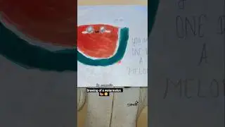 how to draw a watermelon 🍉 😋 ☆♡[drawing] # like # subscribe