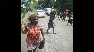 Convoy to nomination Mary Karen Phia @ Vanimo Mayor seat.