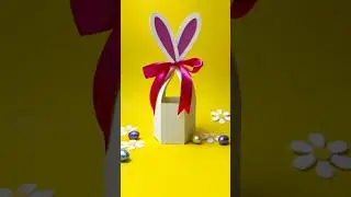 DIY Bunny Ears Gift Box with Cricut | Easter Craft Idea 🐰🎁  #diy #craft #cricut #cricutdiy #easter