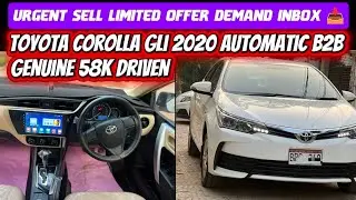 Toyota Corolla GLi 2020 Automatic | B2B Genuine | 58k Driven | Karachi#car