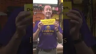 Put It Away Now #psa #shop #lifelessons #motivation #cleaning #tools #sign #safety #comedy #work