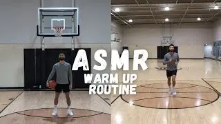 ASMR | Basketball Warm Up Routine | Stretching, Dribbling, & Shooting Sounds