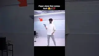 How to make boomerang plane 🤗🪃 , best returning paper airplane tutorial #shorts #craft #paper