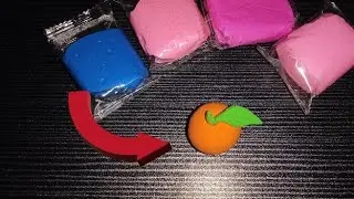 🍊✨ Mini Orange Clay Craft: Too Cute to Handle!🤤