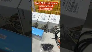 5MP HD CP PLUS 4 cam setup with camera protection accessories #viral #trending #hyderabad #cctv