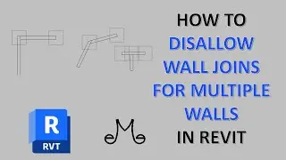 Revit Tutorial - How to disallow/allow wall joins for multiple walls at the same time