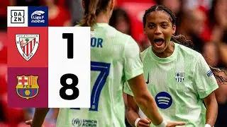 Athletic Club vs FC Barcelona (1-8) | Resumen y goles | Highlights Liga F