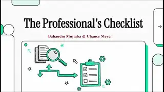 The Professional&rsquo;s Checklist: A Path to Mindfulness and Self-Development