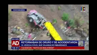 Retornaban de Oruro y se accidentaron