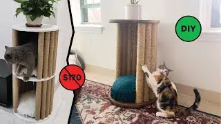 DIY Aesthetic Cat Tower/Side Table