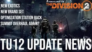 The Division 2 | TU12 Update News | Optimization Station | New Exotics New Summit Progression System