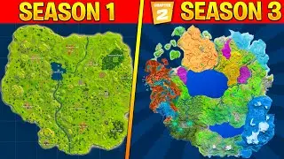 Evolution Of The Entire Fortnite Island...! (Season 1 - Chapter 2 Season 3)