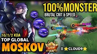 MOSKOV BEST BUILD 2022 | TOP GLOBAL MOSKOV GAMEPLAY | MOBILE LEGENDS✓