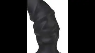 Platinum Premium Silicone The Raging Anal Plug Black 4.3 Inch