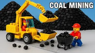 LEGO Technic Coal Mining Machine &ndash;  100% Motorized and Functional!