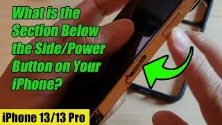 Что находится под боковой кнопкой питания на iPhone 13 Pro?