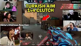 Streamers React to G2 Vania&rsquo;s UNBELIEVABLE 1HP 1v4 Clutch vs MIBR GC in VCT