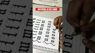 Curso R&aacute;pido: Caligrafia G&oacute;tica em Segundos#desenhista#desenhando#desenhar#caligrafia