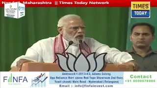 PM  Narendra Modi addresses public meeting in Nanded, Maharashtra  || Times Today Network