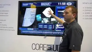 Crestron interactive mega touchscreen with Core 3 UI at CEDIA Expo 2012