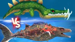 DINO SHARK VS LEO! - Hungry Shark Evolution VS Double Head Shark Attack