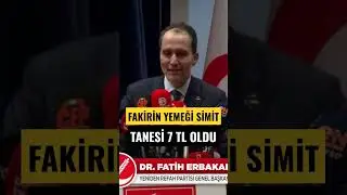 FAKİRİN YEMEĞİ SİMİT 7 TL #fatiherbakan #necmettinerbakan #yenidenrefahpartisi #millig&ouml;r&uuml;ş #se&ccedil;im