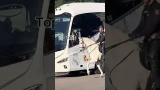 Top 10 football teams with best bus. Part 1 #football #realmadrid #juventus #bvb #bayernmunich