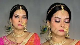 Radha rani look | Radha inspired traditional makeup look