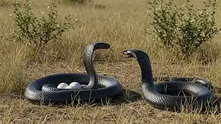 Two Black Cobra  deadly battle:The fight of death 