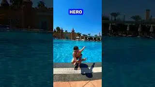 How to go out of the swimming pool? | 3 types of people #swimming #water #pool