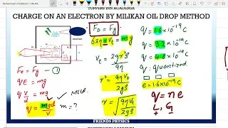 CHARGE ON AN ELECTRON BY R A MILIKAN | LECTURE 06 | ZOOM LECTURES | CLASS 12 | REGISTRATION OPEN