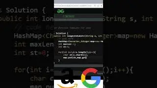 Must Do Sliding Window pattern O3 #slidingwindow #codinginterviews #coding #java #leetcode  #shorts