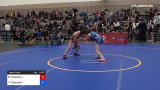 92 Lbs Semifinal Morgan Edwards Team Pennsylvania Vs Taylor Colangelo Team Nevada