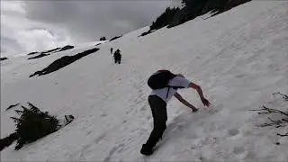 Epic FAIL! Hiking snow covered mountain