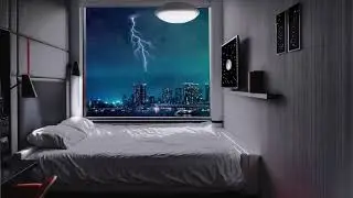 🌧️ Relaxing Rain & Thunder Sounds for Sleep, Study, and Meditation 🌩️