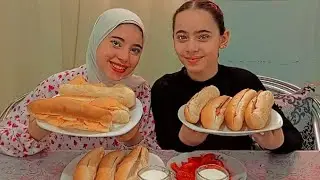 تحدي على احلى فطار على 💥 سندوتشات🥖 لانشون جبنه🥖 وشيبسي🥖💥ولبن 🥛تحدي خفيف ولذيذ صلي على رسول الله