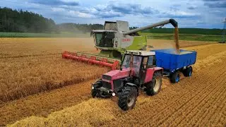 CLAAS Lexion 670 and Zetor with one Fendt. Djmini 4k cinematic.