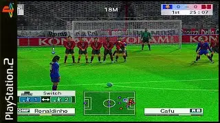 Pro Evolution Soccer 4 | PS2 Gameplay QHD (PCSX2 v2.4.0)