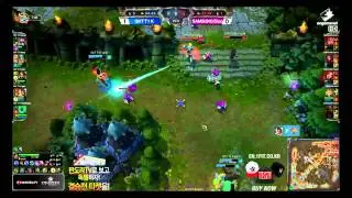 Faker Nidalee landing spears like a boss - SKT T1 K vs SG Blue