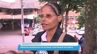 M&eacute;dicos residentes fazem manifesta&ccedil;&atilde;o no Hospital da Unicamp em Campinas