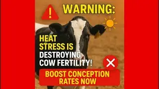 WARNING: Heat Stress is DESTROYING Cow Fertility! ❌ Boost Conception Rates NOW or Risk Massive Loss