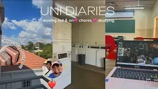 UNI DIARIES S1 Ep.3💌(болтовня на улице, переезд, домашние дела)💞